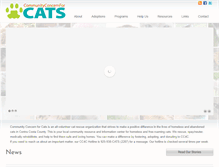 Tablet Screenshot of communityconcernforcats.org